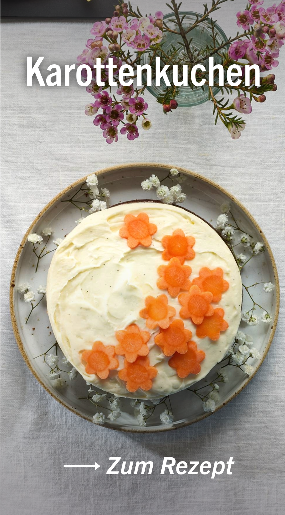 Zum Rezept für Karottenkuchen